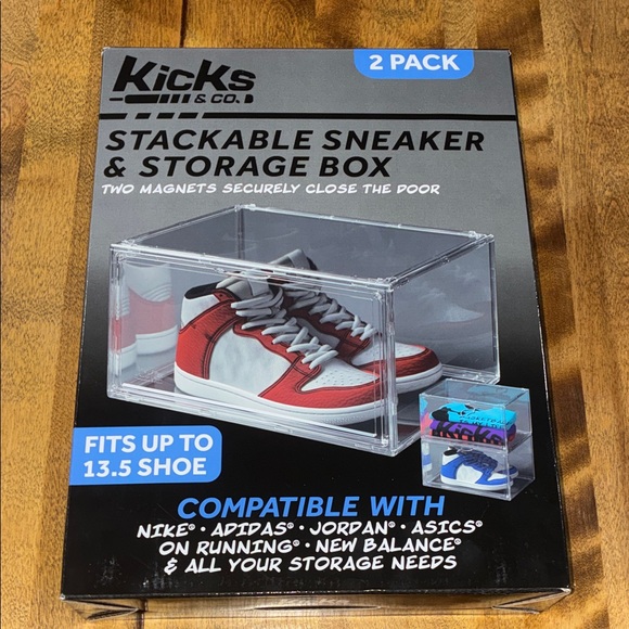 Clear Stackable Sneaker & Storage Box - 2 Pack - Picture 1 of 2